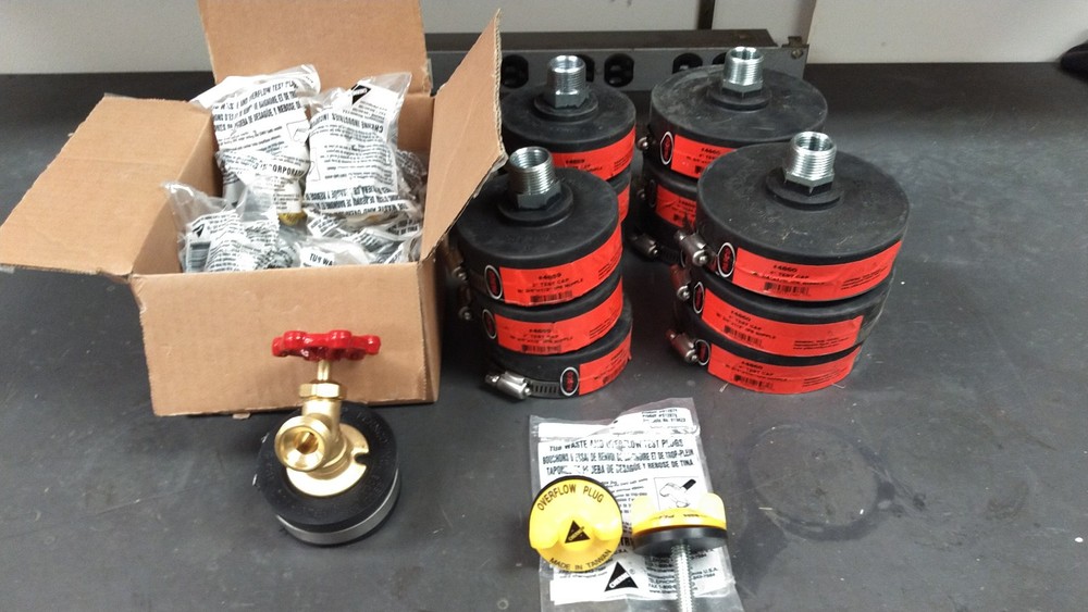 Pasco and Cherne Test Plug Lot    22 pcs