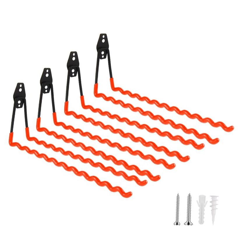 Wall Mounted Garage Hooks Tool Organizer, 12.4 Inch Garage Storage Hook Heavy