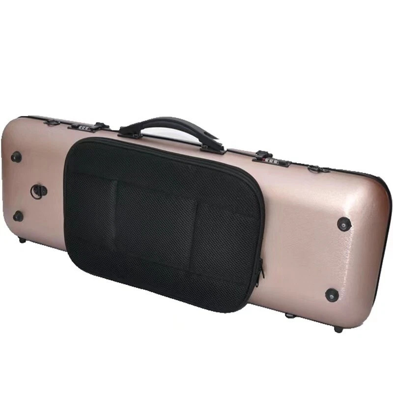 Good quality Rectangular carbon fiber 4/4 violin Case Code lock hard case music