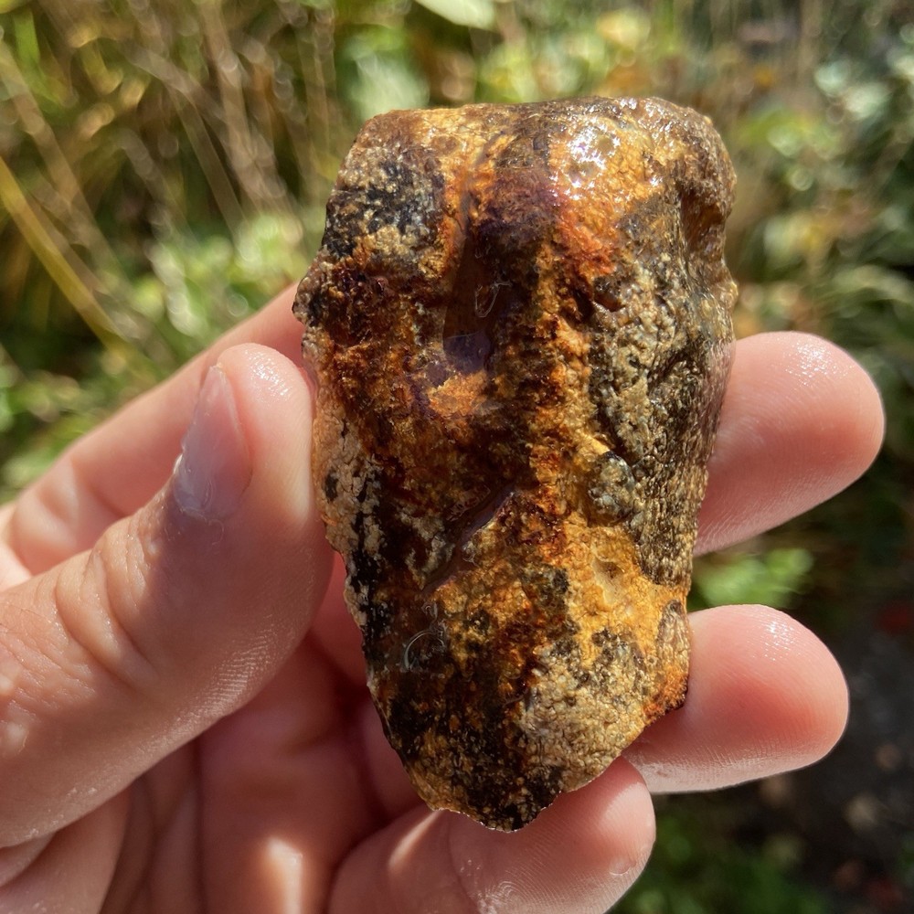 Wonderful Stringy Mossy Agate End Cut 1.64 Oz