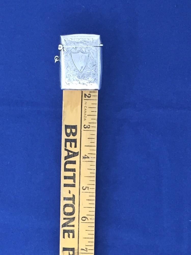 BRITSH STERLING BIRMINGHAM MATCH SAFE VESTA