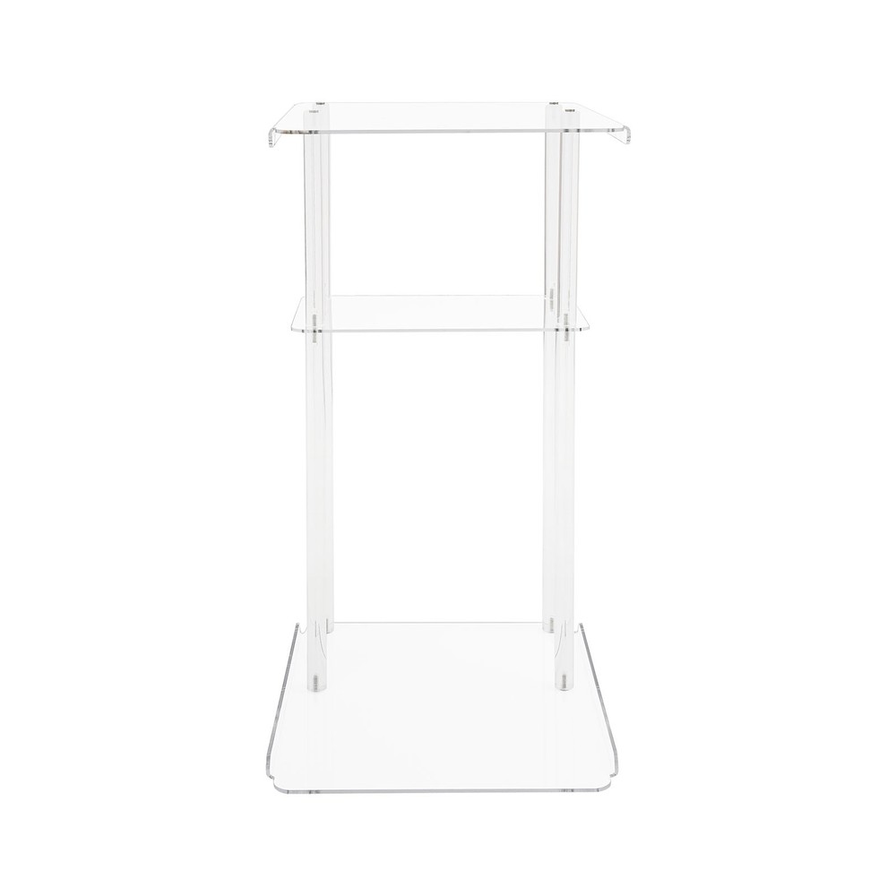 Clear Acrylic Side Table, Entryway Table, C Shaped End Table Minimalist Style