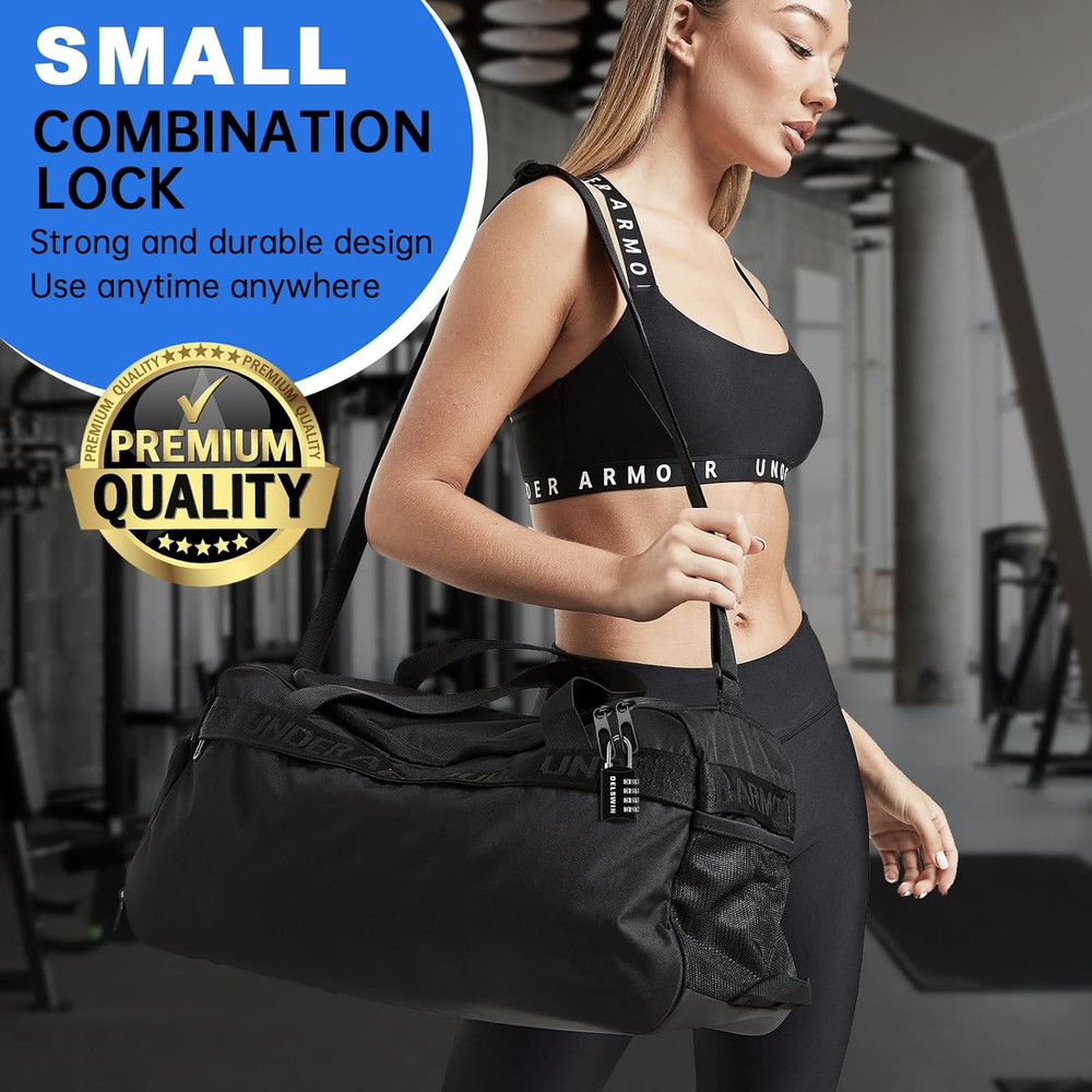 Small Combination Lock for Locker, 4-Digit Mini Combo Lock for Backpack and Lugg