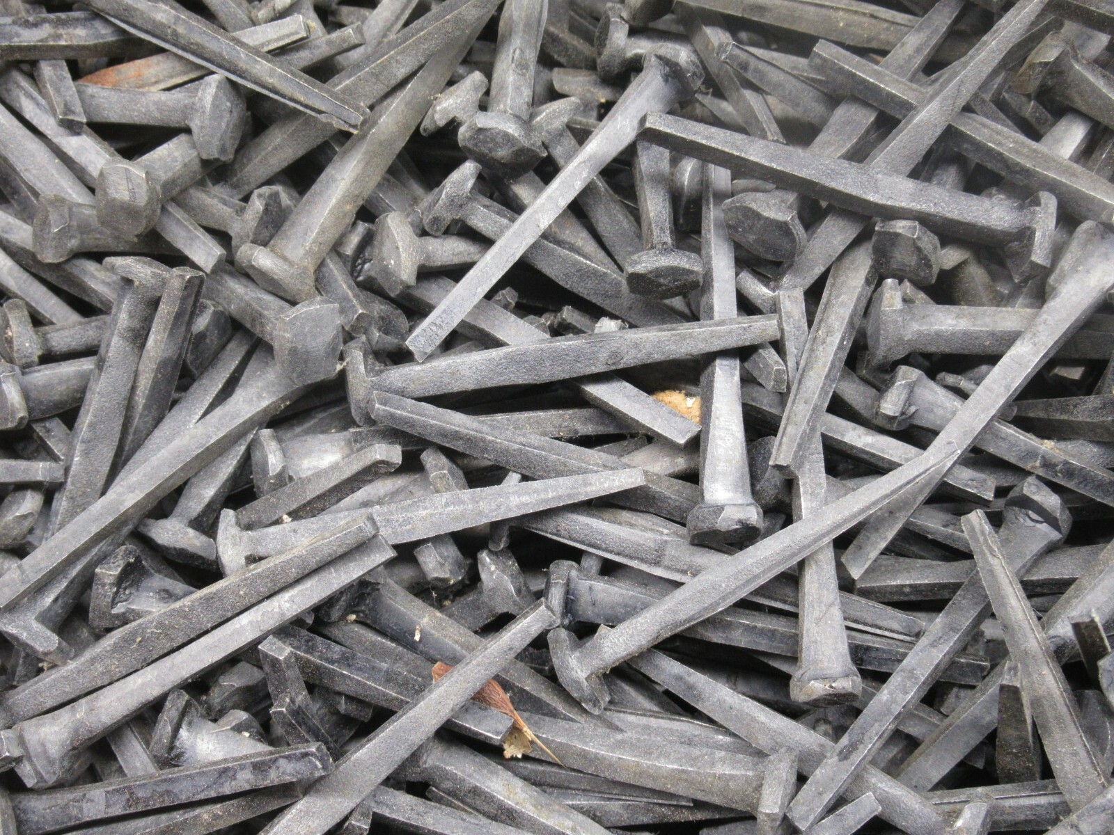 25 Rose Head Nails 2 Inch Decorative Wrought "PATINA" - Square Wrought head - 6d