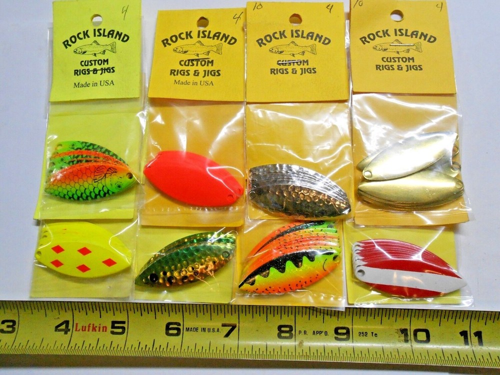 Willow Leaf Spinner Blades # 4 10 CT