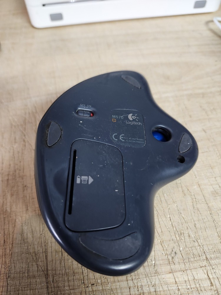 Logitech M570 Wireless USB Trackball Mouse - Dark Gray