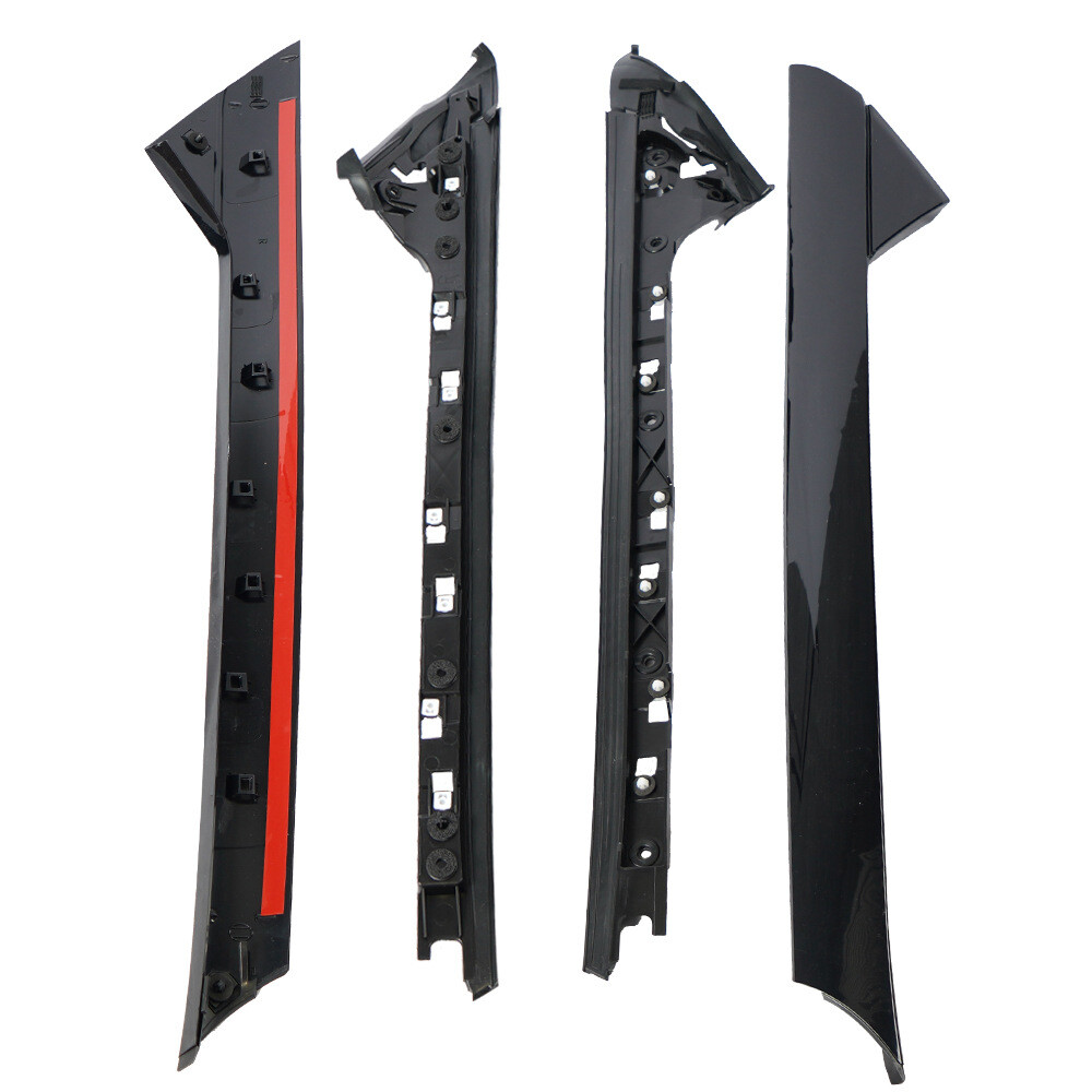 Pair Inner & Outer Windshield A Pillar Molding Trim For Ford Explorer 2011-2019