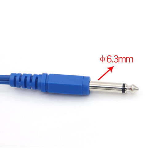 Patient Return Electrode 6.3mm ESU Grounding Pad Negative Plate Connect Cable