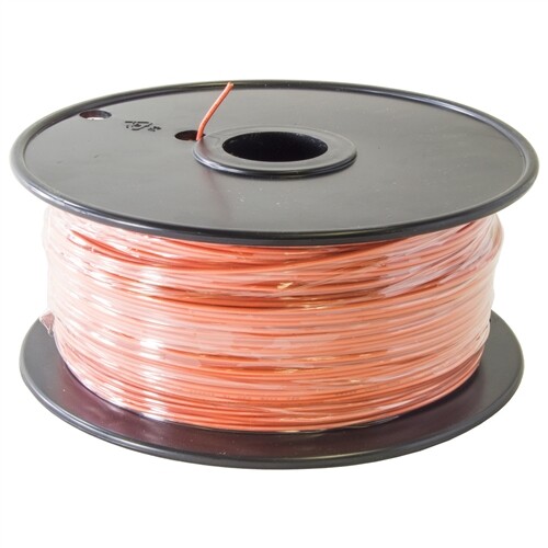 1000 Foot, 22 Gauge SOLID Hook Up Wire - ORANGE