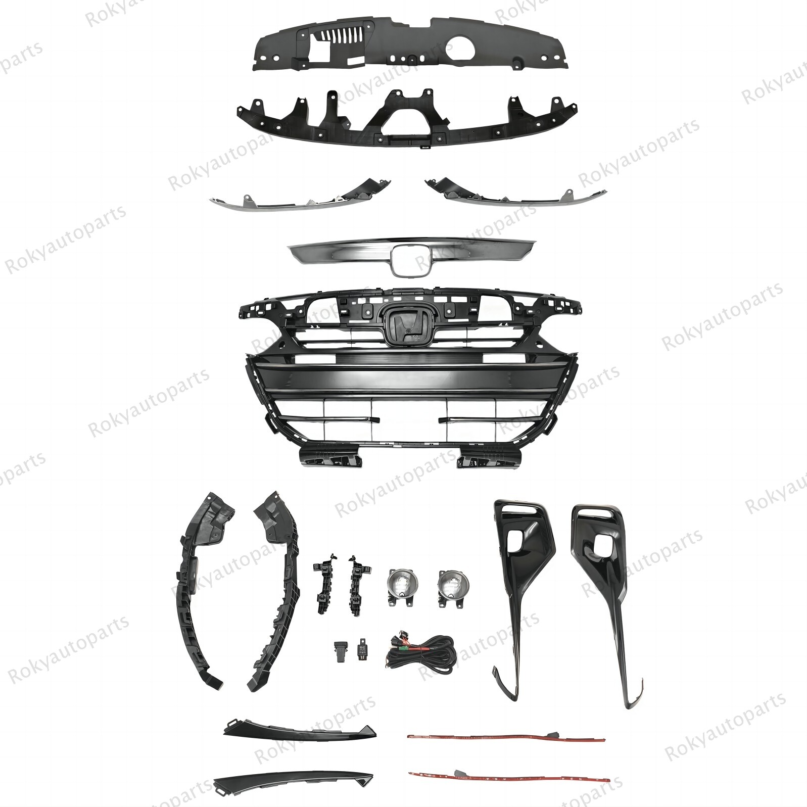For Accord 2021-2012 Sport Bumper Grille/Moulding/Support/Fog Light/Trim/Bracket