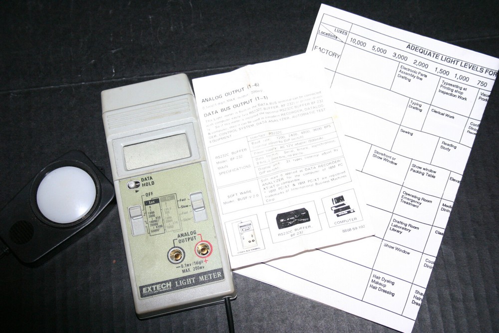 Extech Light Meter Lux Plus Manual