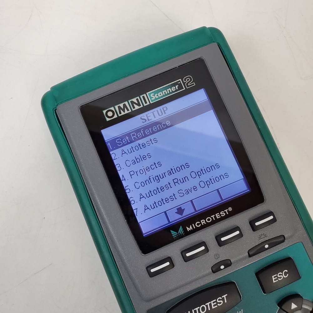 Microtest OMNIScanner 2 Cat6 Digital Cable Analyzer Certifier