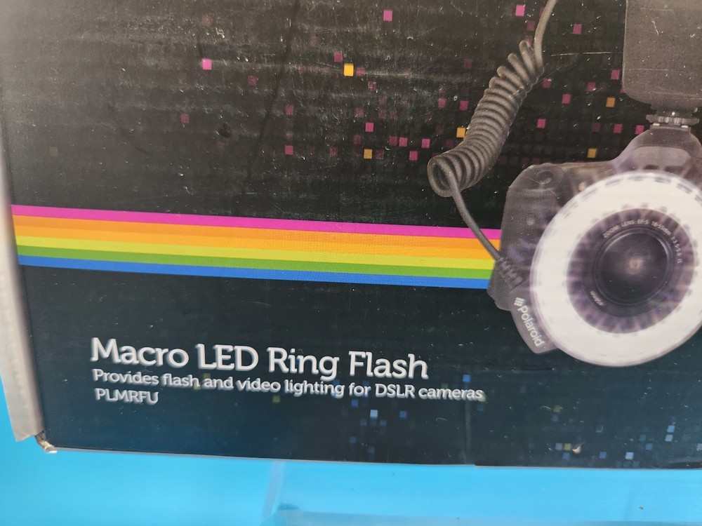 Polaroid Macro LED Ring Flash With Box Incomplete Set