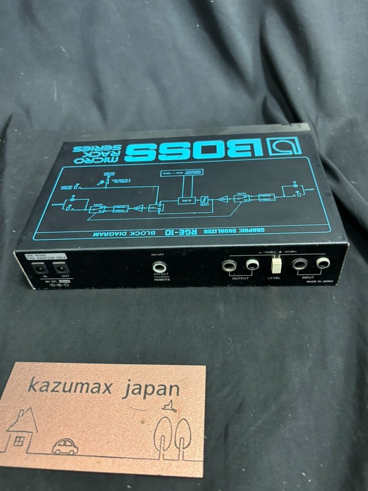 BOSS RGE-10 Graphic Equalizer Micro Rack Guitar Effects Good cobndition