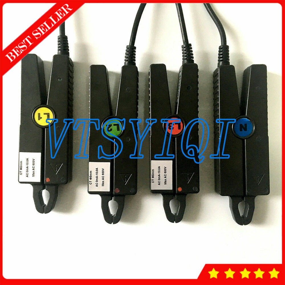 Three Phase Power Quality Analyzer Meter ETCR008B Current Clamp Sensor ETCR5000