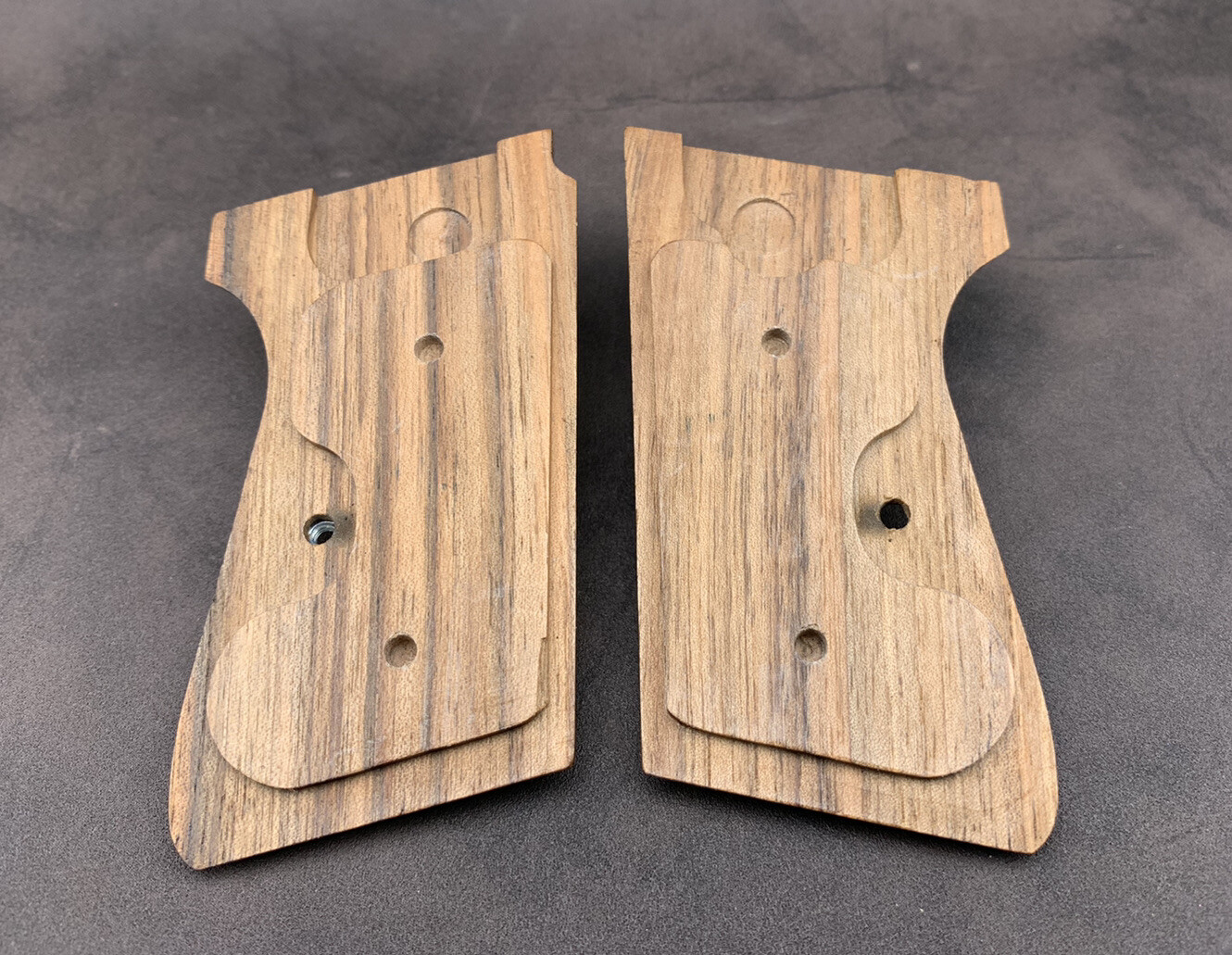 Walther PPK/S Walnut Wood Grips Set. Checkered. Handmade. * FAST USA SHIPPING *