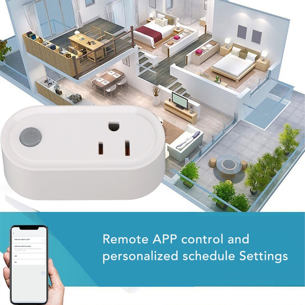 For Matter Smart Socket Mini 15A For Matter WiFi Smart Plug US Plug AC US
