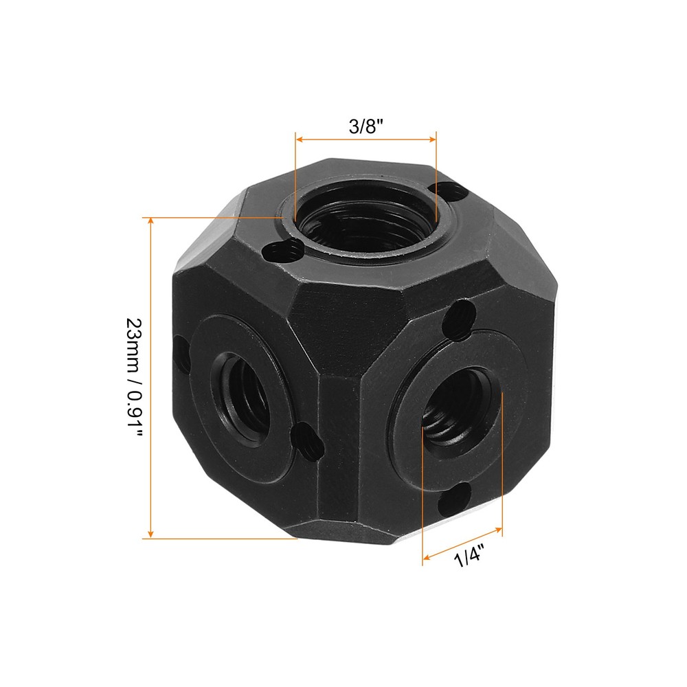 Universal Screw Hole Tripod Adapter 1/4" 3/8" Magic Cubic Mount Cube Bracket