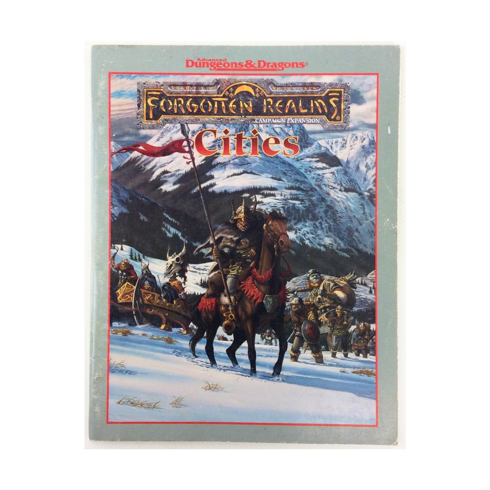 TSR Forgotten Realms Misc North - Cities Book Only! VG+