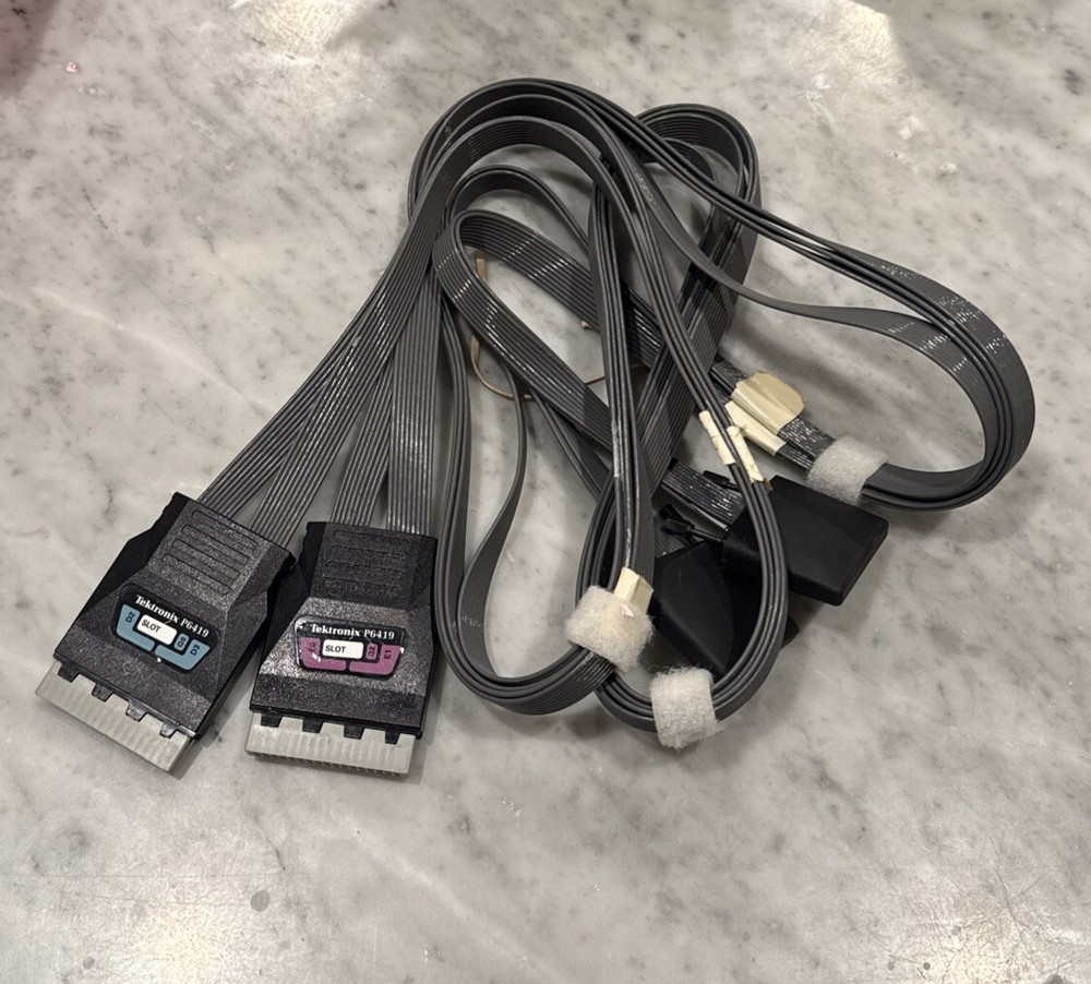 (2) Tektronix P6419 High Density Compression Logic Analyzer Probe -