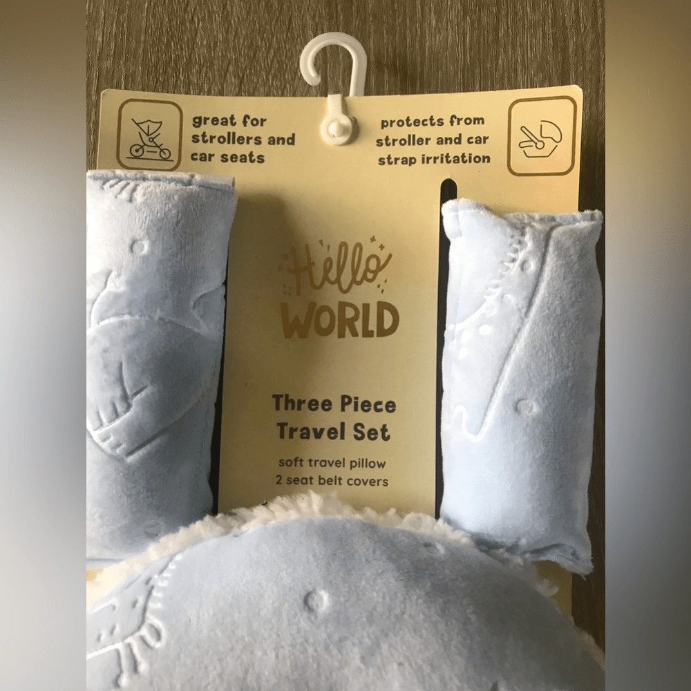 NWT HELLO WORLD Three Piece Travel Set