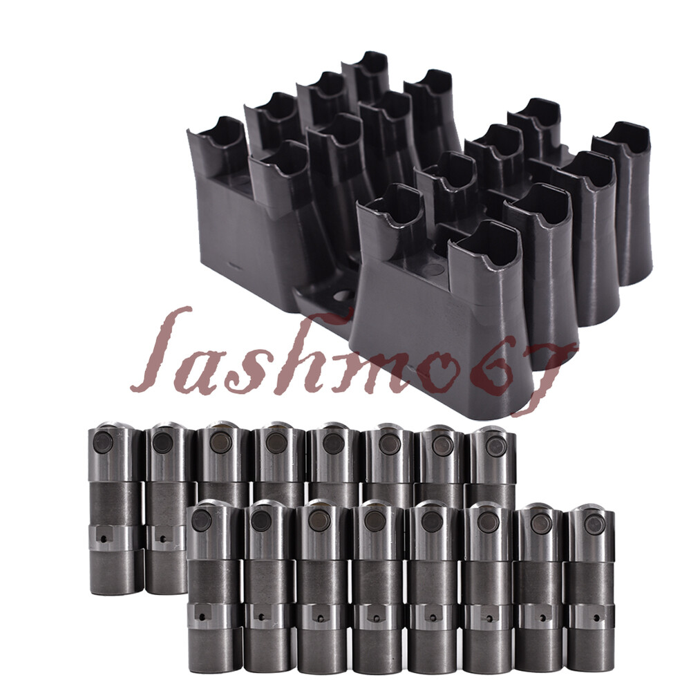 16x Lifters Hydraulic Roller & 4x Guide Trays For GM LS7 LS1 LS3 LS6 12499225