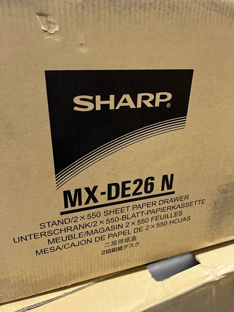 SHARP MX-DE26N 2x550 Sheet Paper Drawer Stand Office Printer Accessory MXDE26N