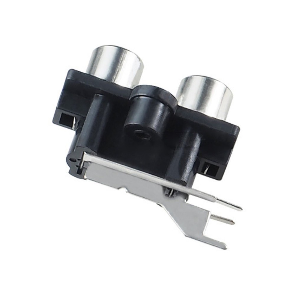 Durable 2PCS RCA Female Jack Panel Mount Connector for TV, DVD, and Computer Use
