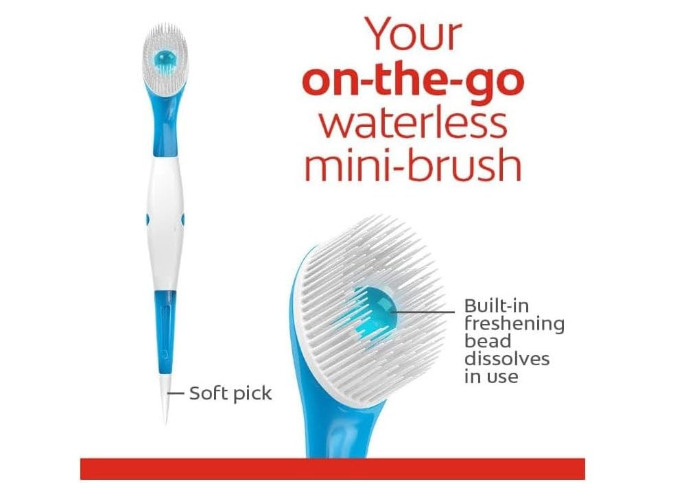 Colgate Max Fresh Wisp Disposable Mini Toothbrush, Peppermint - 24 Count, 5-Pack