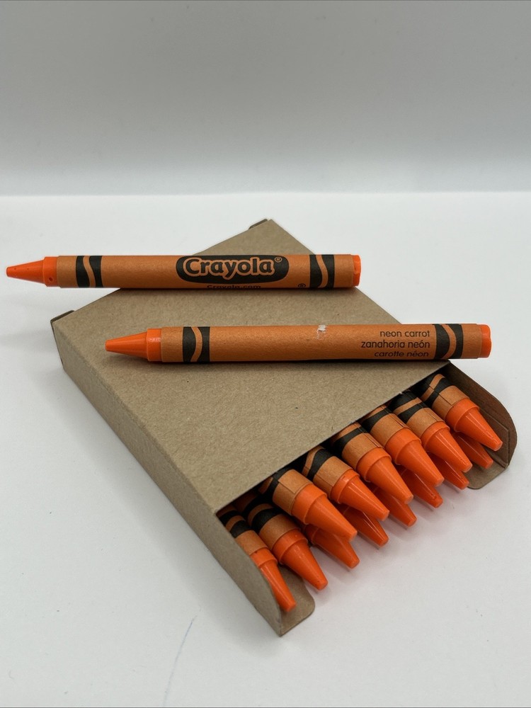 (16) Crayola Crayons (neon carrot) BULK