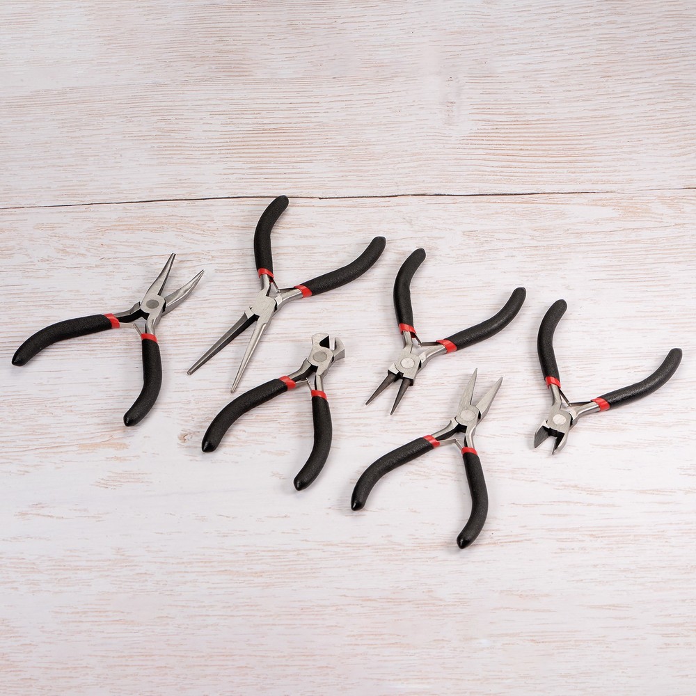 Wire Cutters 4.5" Diagonal Cutting Side Precision Pliers with Black Handle