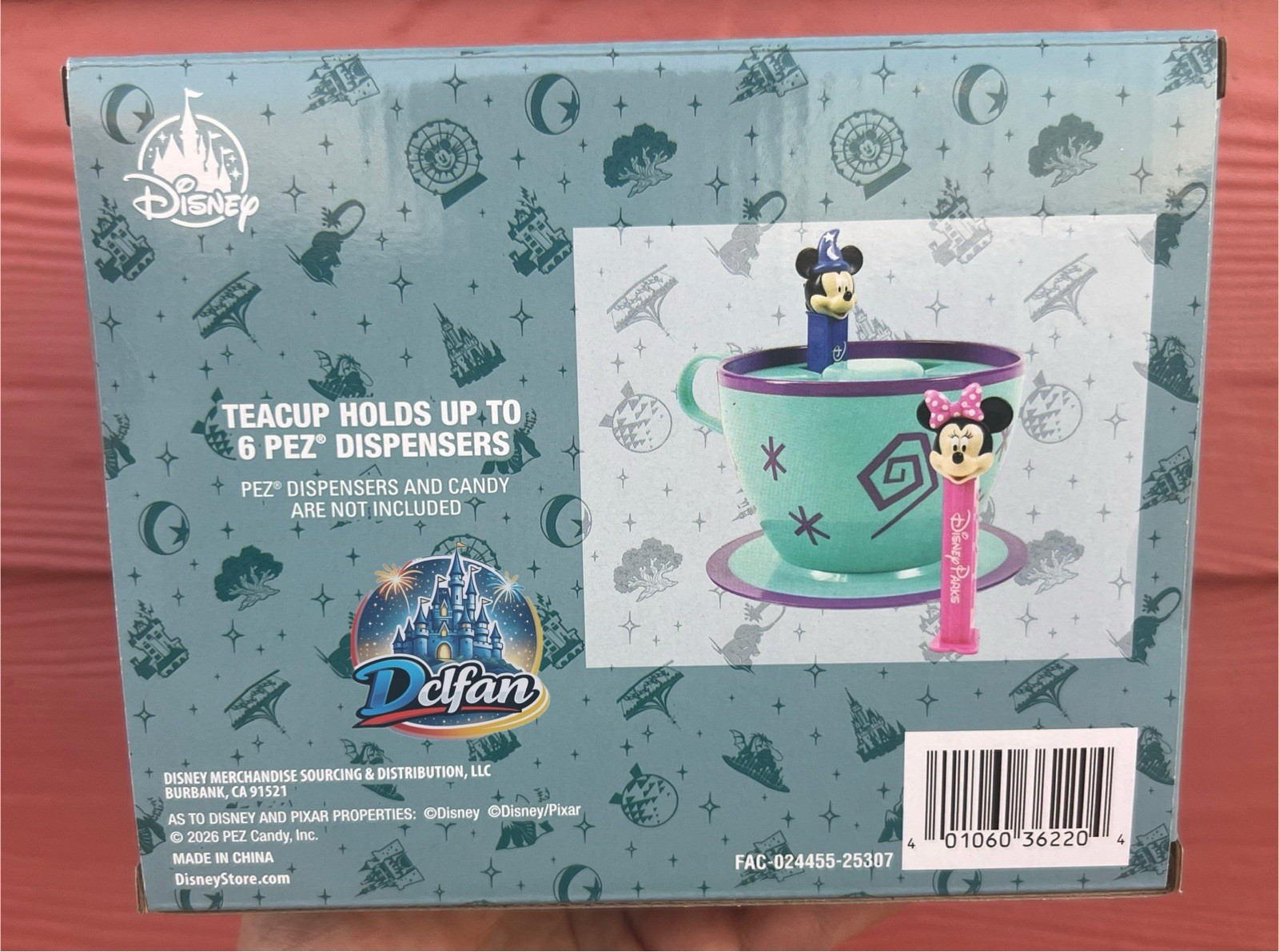 Disney Parks Teacup Pez Candy Dispenser Display Holder NEW