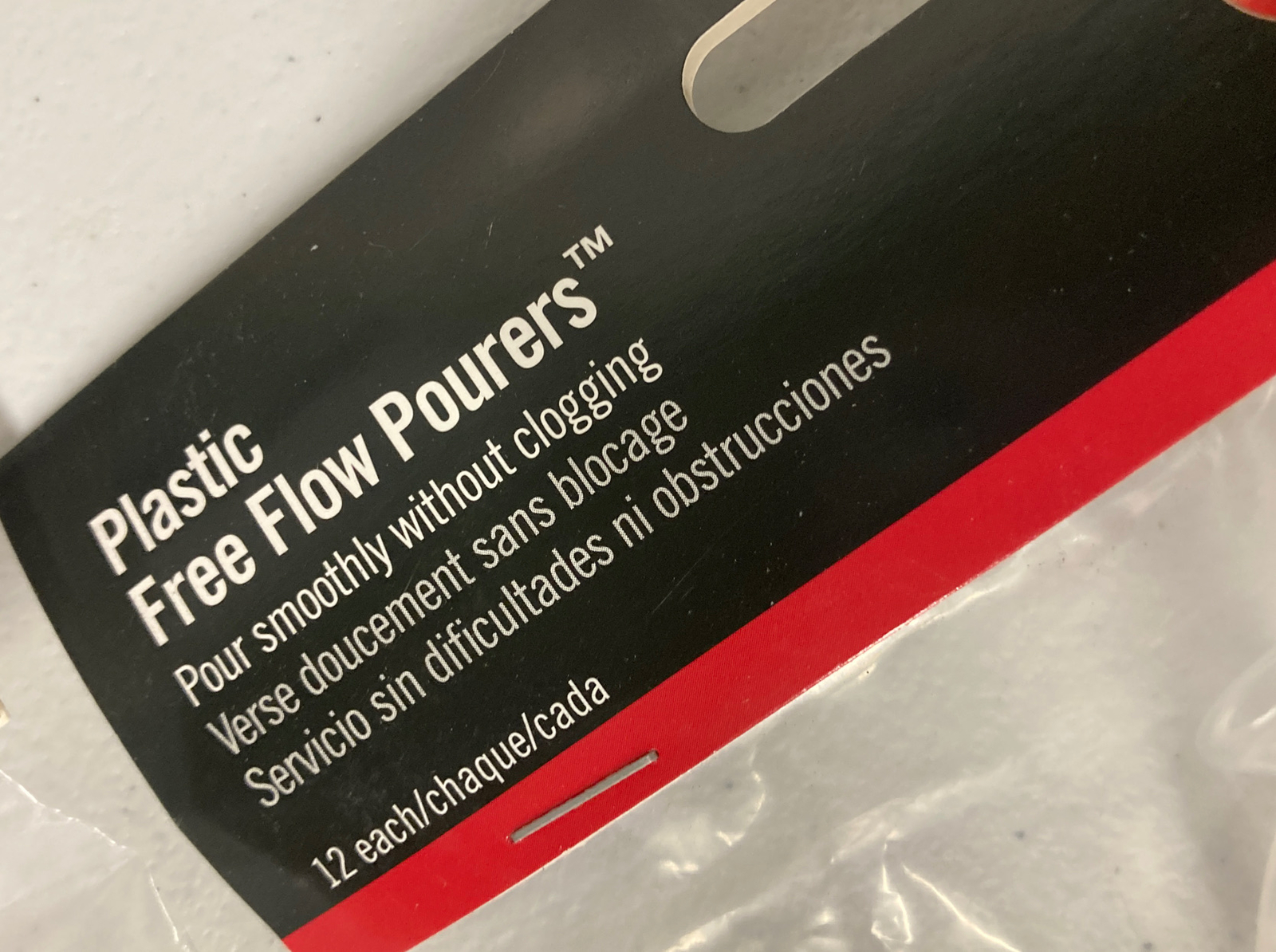 2 Packs of 12 Clear Free-Flow Liquor Pourer Bottle Pour Spouts 24 CT Tablecraft