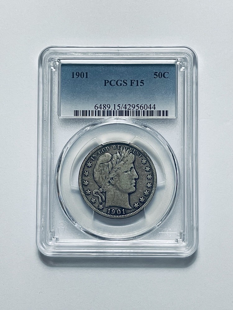 1901 Barber Half Dollar PCGS F15