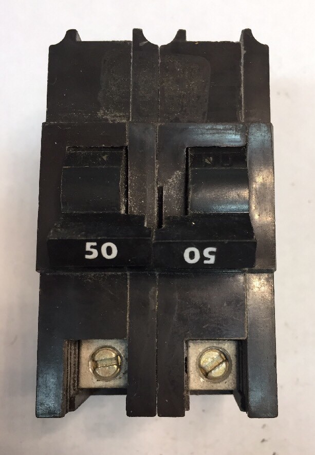 Federal Pacific FPE Stab-Lok Breaker 2 Pole 50 Amp 240V Thick - Ships Today