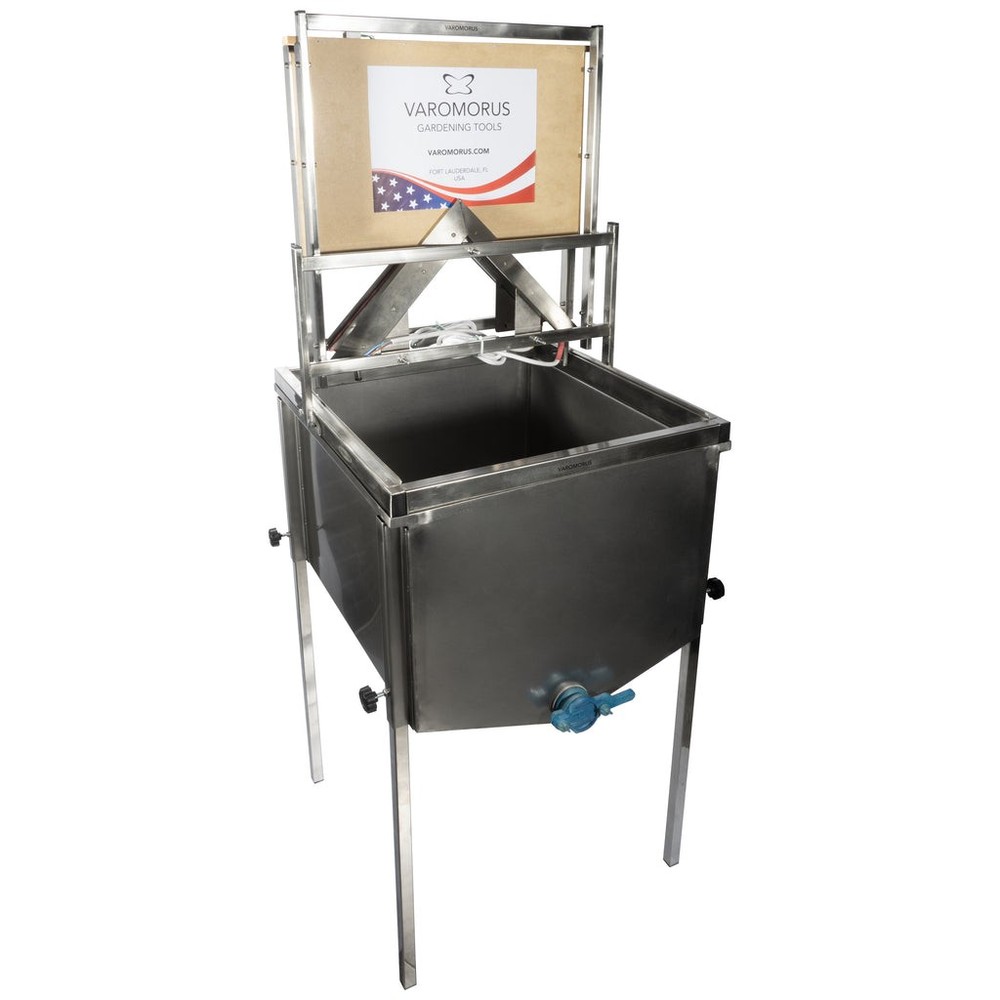 Varomorus 12V Double-Knife Frame Uncapping Machine with Hopper Stainless Steel