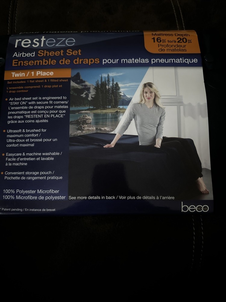 Resteze Aired Sheet Set Twin Blue