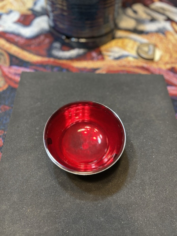 Sheridan Silver plate Red Insert Bowl