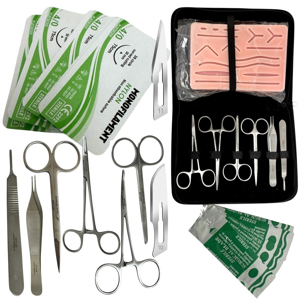 20PCS Practice Suture Kit for Training Student Use - Includes Essential Tools