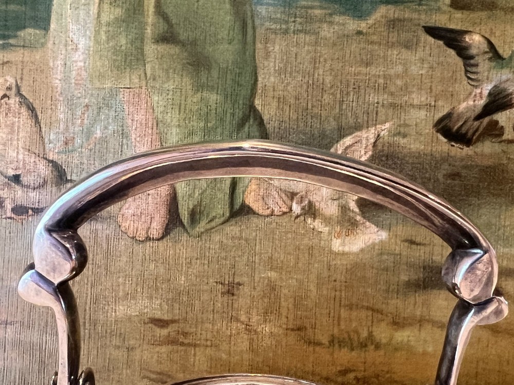 VTG MINI SILVER PLATED TRIPOD TEAPOT/KETTLE- INDIA