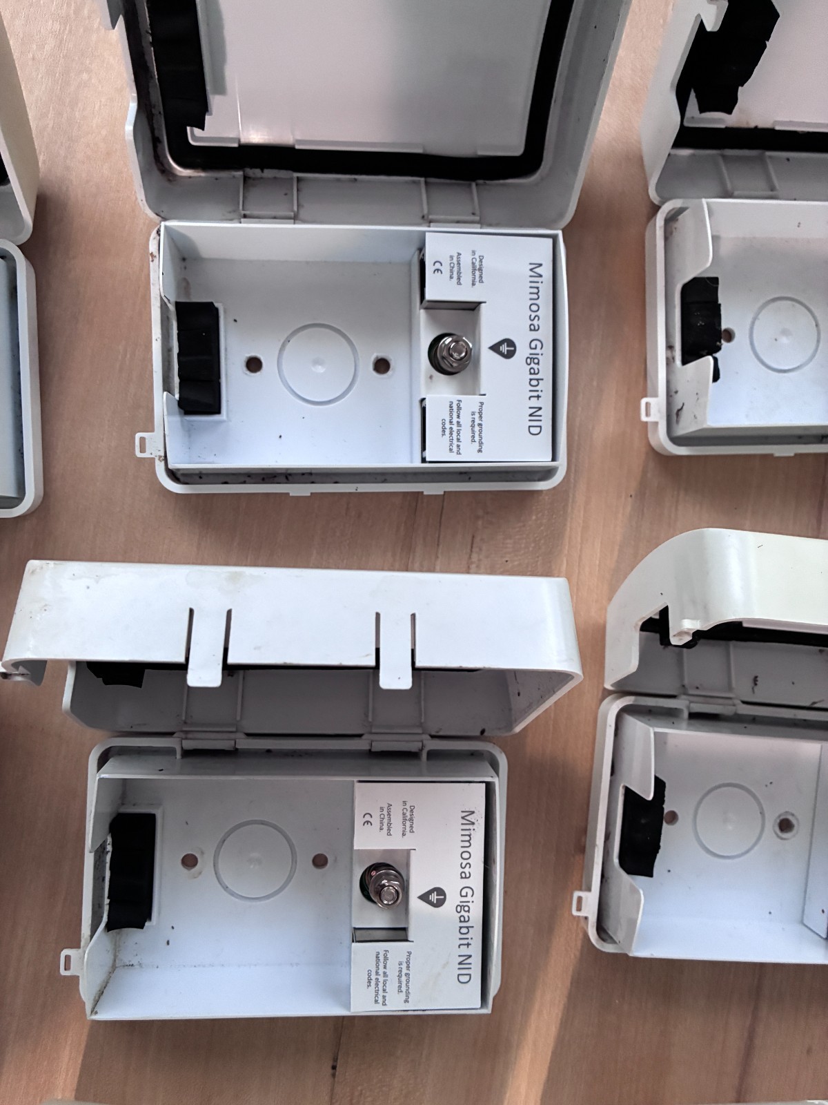 Lot of 12: Mimosa NID Gigabit Network Interface Device ESD Surge Protection used