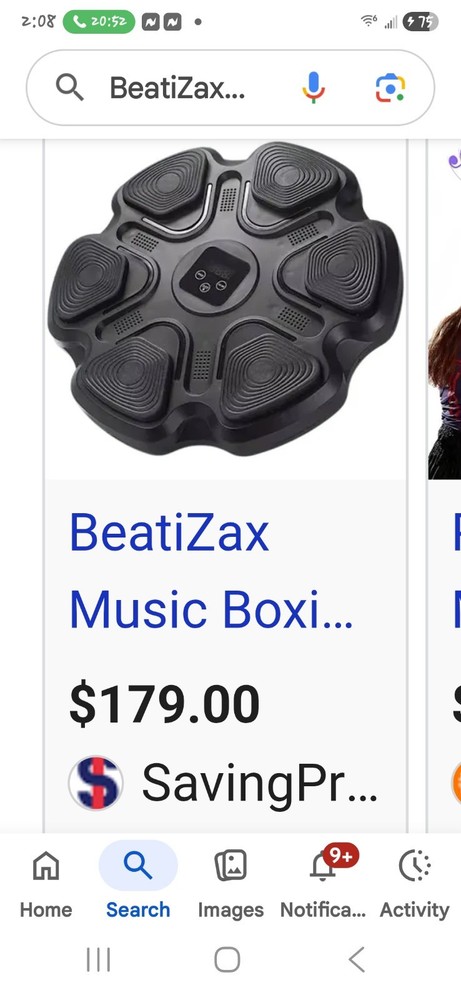 Interactive LED BeatiZax Music Boxing Machine