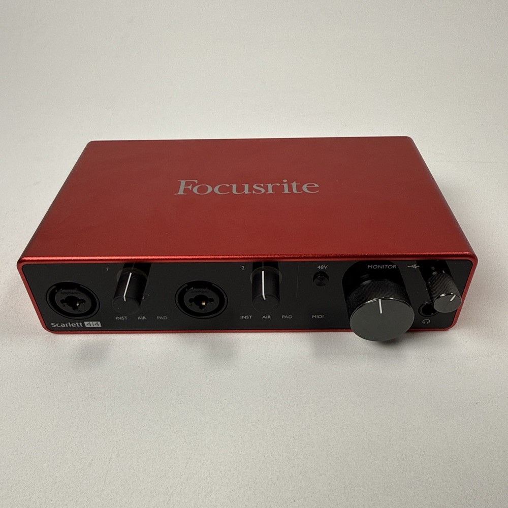 Focusrite Scarlett 4i4 3rd Gen USB Audio Interface Tested Working