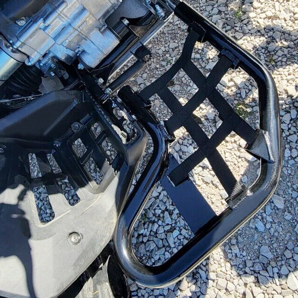 Aluminum Nerf Bars Black bar Black nets For Honda TRX 250EX 250X Pair set 01-20