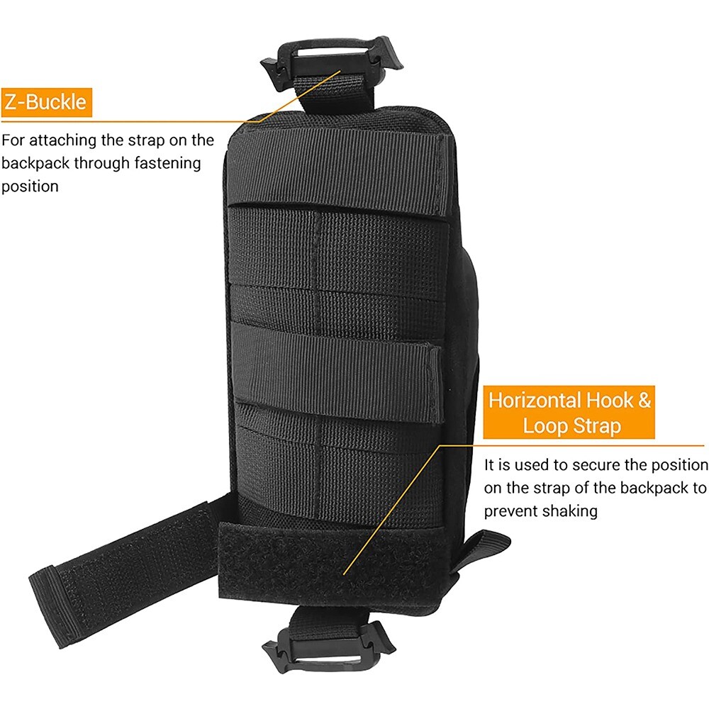 Tactical Molle Accessory Hunting Tool Utility Bag Backpack Shoulder Strap Pouch