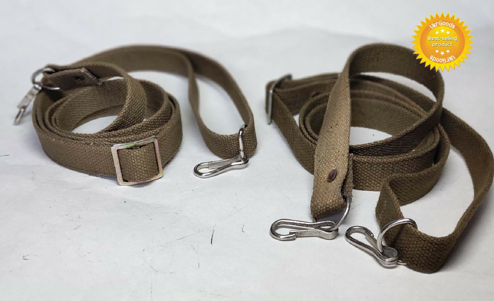 2 pcs Carrying Sling Belt Two Point Soviet USSR Army Military Strap Canvas New