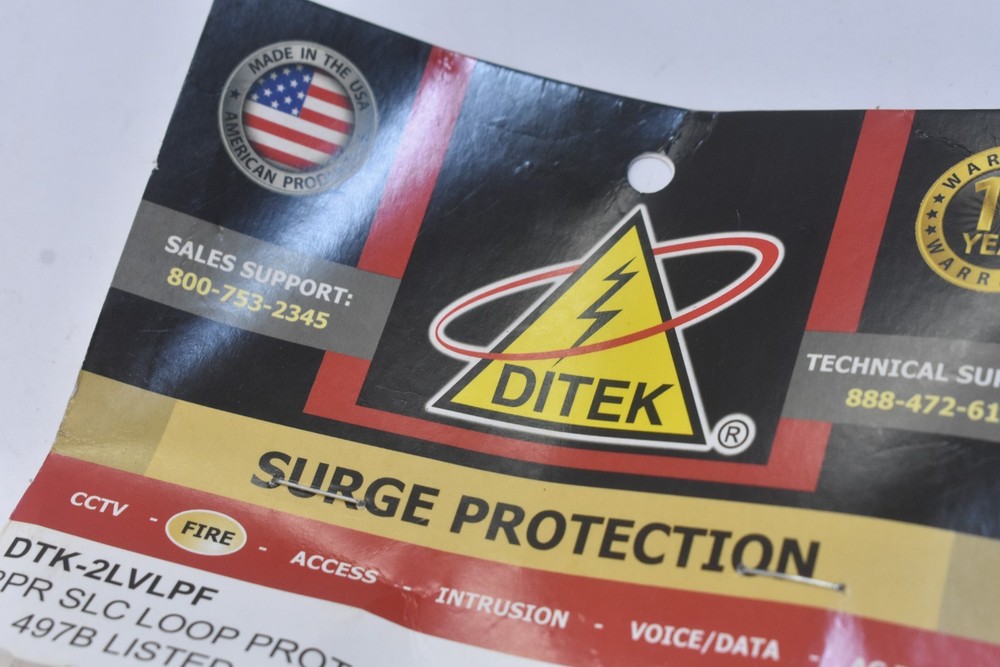 Ditek DTK-2LVLPF Surge Loop Protection 2PR SLC Device Replacement Unit
