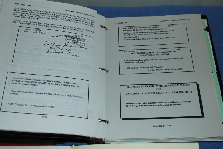 Machine Cancel Society Forum Journal HUGE offer various BlueLakeStamps Useful!