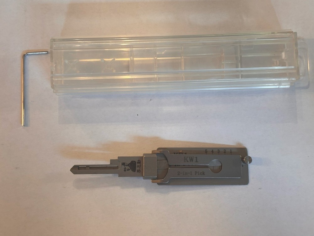 Original LISHI KW1 2-in-1 Locksmith Tool Key Decoder Pick Tool, Kwikset