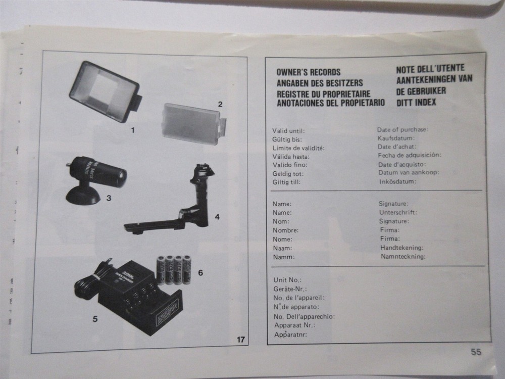 SUNPAK Thyristor auto 388 Owner's Manual